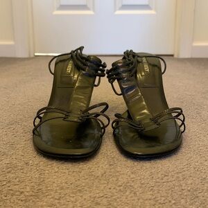 Black Strappy heels. Size 8.5